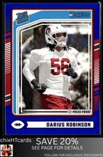 Darius Robinson 2024 Donruss Press Proof Blue #381 RC Arizona Cardinals