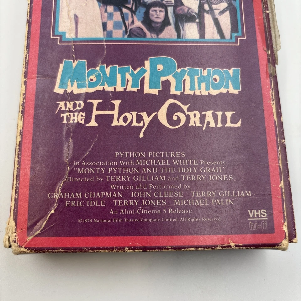 Monty Python & The Holy Grail 1985 1st VHS Release RCA Comedy Ex-Rental Tested - Image 4 of 4