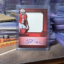 2025 Panini Silhouette Caleb Downs Jersey Auto Bronze #/99 Buckeyes