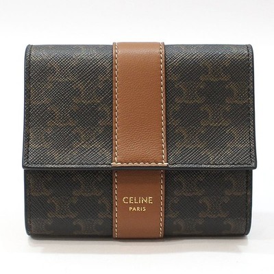Celine 3-fach Triumph Trifolio Small Klapp Geldbörse 10D572BZ9 147758545