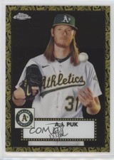 2021 Chrome Platinum Anniversary Black & Gold 70th Refractor 10/10 AJ Puk 2k3
