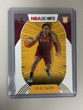 2020-21 NBA Hoops Winter Isaac Okoro #244 Cavaliers Parallel Rookie Card