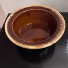 Vintage Hull Pottery Brown Drip Oven Proof Bowl 8”