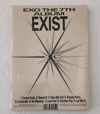 EXO Exist 7th Album CD 2023 K-Pop Sealed SM Entertainment Cardboard Sleeve