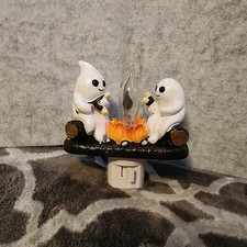 Halloween Ghosts Roasting Marshmellows at Campfire Night Light Decor Fall