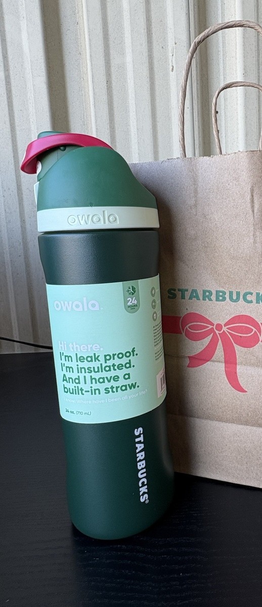 Starbucks Owala Limited Green Stainless Steel 24oz Water Bottle