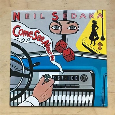 NEIL SEDAKA COME SEE ABOUT ME LP 1984 - SAW CUT IN COVER USA