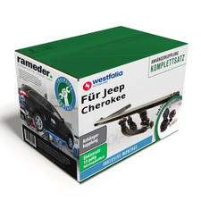 Westfalia Anhängerkupplung abnehmbar & 13pol TowTec E-Satz für Jeep Cherokee 08-