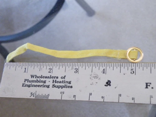 Vintage BARBIE CLONE TRESSY Mod YELLOW Fabric BELT Only FREE SHIP