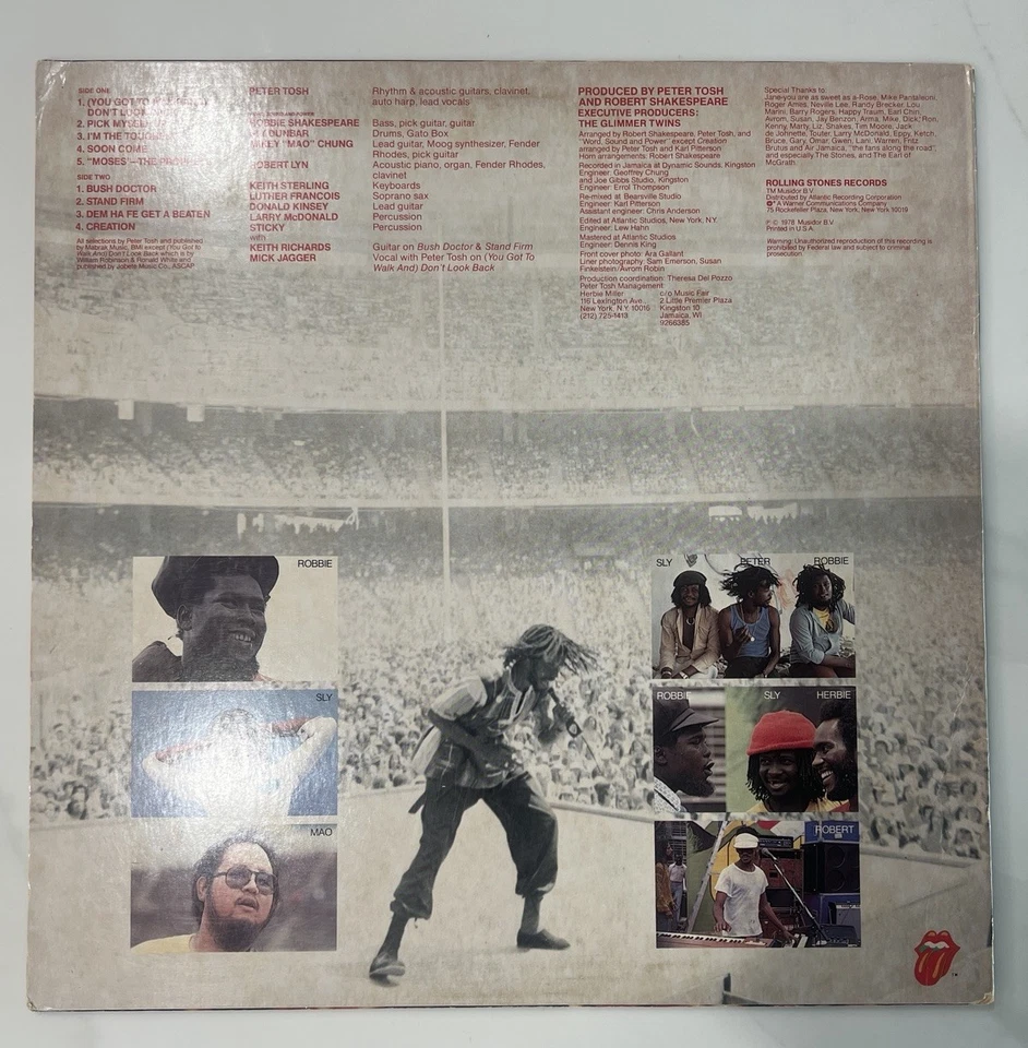 PETER TOSH-BUSH DOCTOR-REGGAE VINYL LP - Image 2 of 3