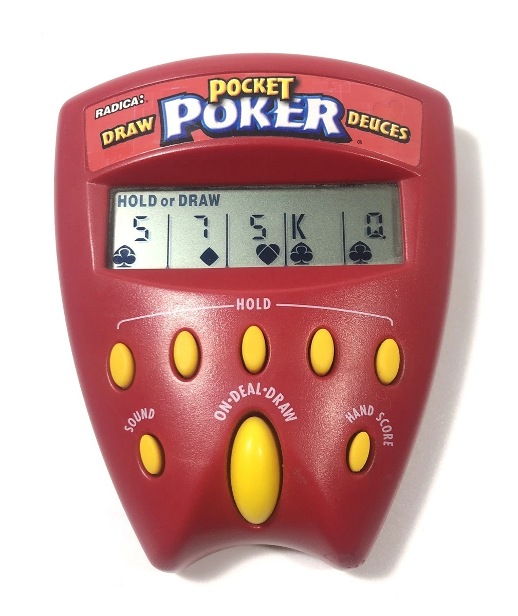 New Radica Sports Sports Draw & Deuces Poker 2 IN 1 Handheld Electronic