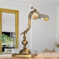 Schreibtischlampe Tischleuchte Antik Bronze Aus Messing E14 Handarbeit Premium