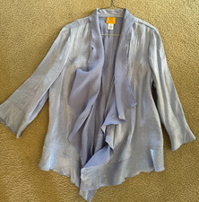 RUBY RD Open Drape Jacket SZ 14 Lavendar