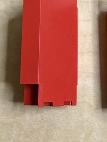 Lego 2X RARE Vintage Red Panel 2345 3x3x6 Corner Wall Part 1584 6060 Knights