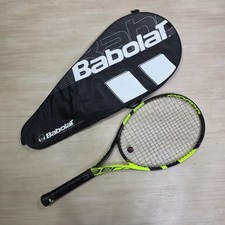 Babolat Pure Aero Strung Tennis Racket Racquet 100sq 300g 4 1/4 with Case Clean