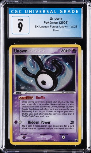 Unown graded CGC 9 for sale on eBay