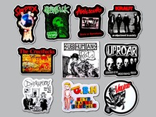 Punk Vinyl Sticker Lot 10 Stickers SET 31 chaos uk skeptix gbh kraut violators