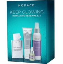 *1-Pack* NuFACE Keep Glowing Hydrating Renewal Kit Anti-Aging Prep-N-Glow 006925