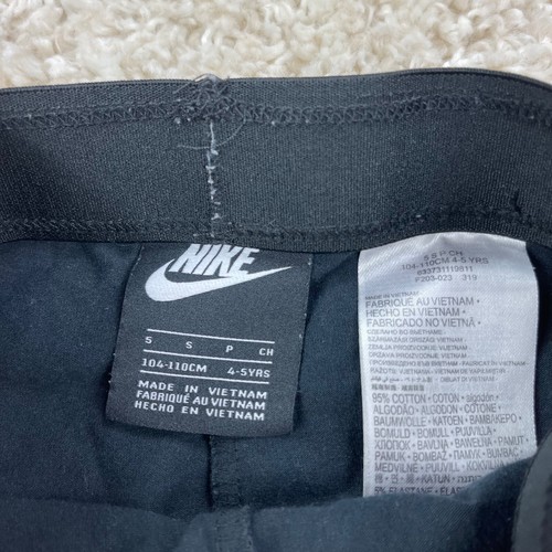 nike air youth girls size small 4-5 years old black leggings gold logo - Picture 3 of 5