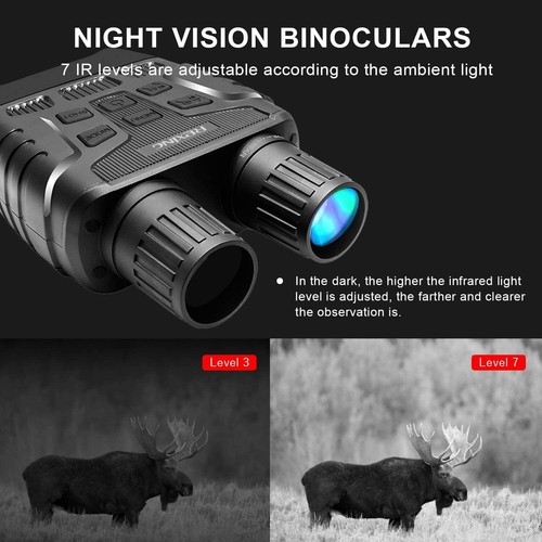 Rexing B1 Infrared Night Vision Binoculars with LCD Screen, Video Recording - Picture 4 of 6