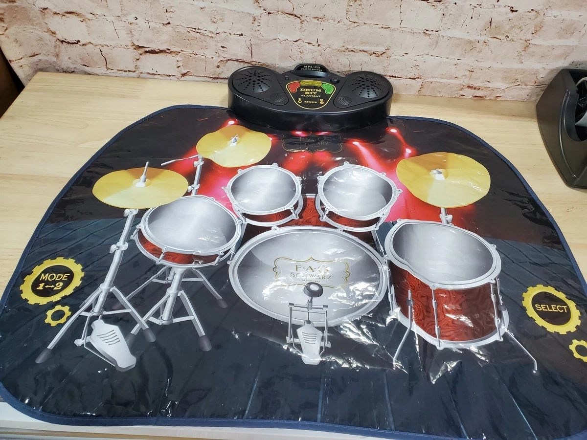 FAO Schwarz Tabletop Toy Drum Mat 8 Sound Electric Percussion eBay