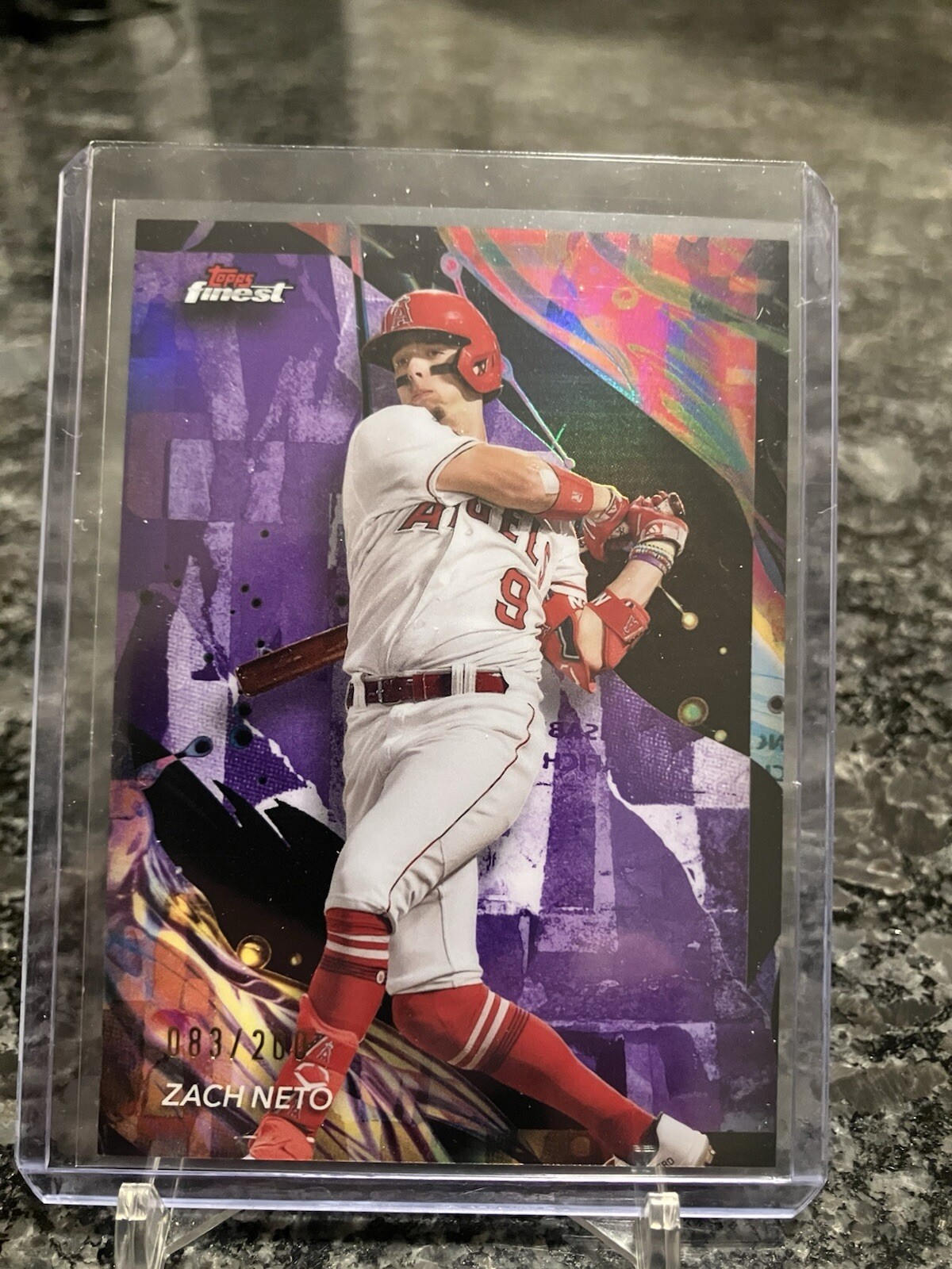 2024 Topps Finest - Uncommon Purple Refractor #137 Zach Neto /200