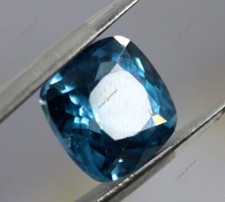 9 Ct Natural Montana Sapphire Cushion Cut CERTIFIED Loose Gemstone Blue