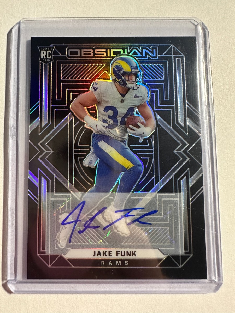 2021 Panini Obsidian - Rookies Jake Funk #144 Autographs