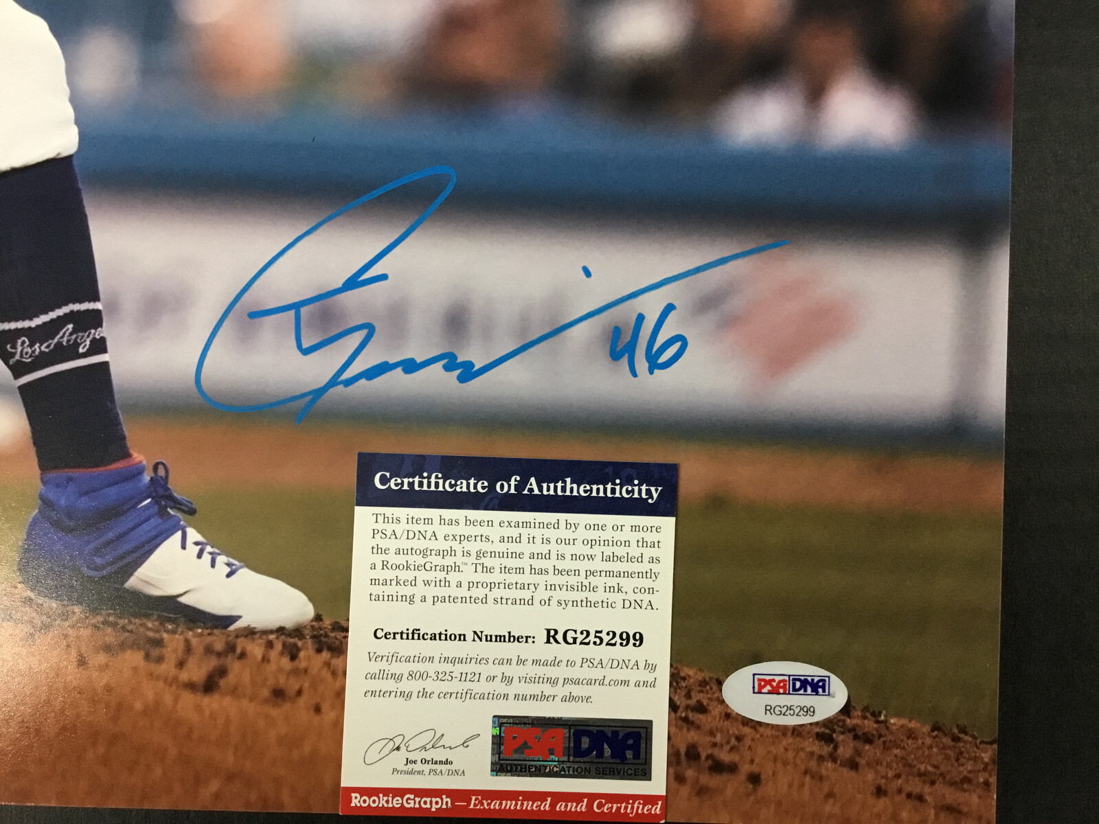 TONY GONSOLIN DODGERS PHENOM SIGNED 16X20 PHOTO PSA ROOKIEGRAPH COA eBay