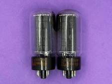 (2) RCA 5U4GB Rectifier Tubes Black Plates Side Ring Getters Tested Pair  