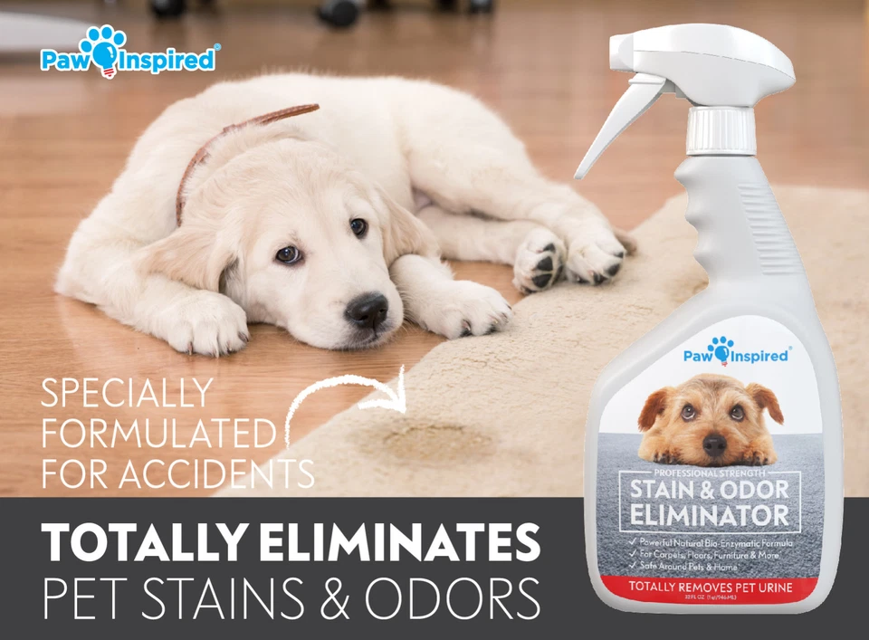 Paw Inspired Pet Urine Stain Odor Remover Enzyme Cleaner Spray for Dog Cat 32oz - Image 2 of 4
