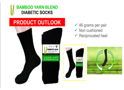HERREN NICHT ELASTISCH DIABETIKER 100 % REINE BAUMWOLLE GRIFFIGE ANTIBAKTERIELLE SOCKEN