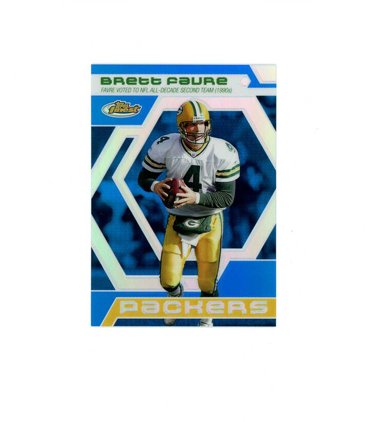 BF13 2006 Topps Finest BLUE REFRACTOR SP BRETT FAVRE /299▪️Green Bay Packers QB