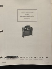 Hammond Chord Organ SERVICE INFORMATION model S-6