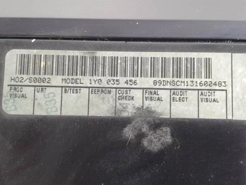 1Y0035456 modulo elettronico per VOLKSWAGEN NEW BEETLE CABRIOLET (1Y7) 142884 - Immagine 2 di 4