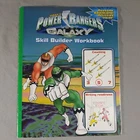 Vintage POWER RANGERS Galaxy Skill Builder Workbook Coloring Book Educational