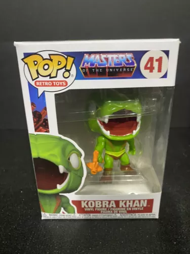 FUNKO POP ! KOBRA KHAN 41 MOTU BOX NOT MINT RETRO TOYS E01