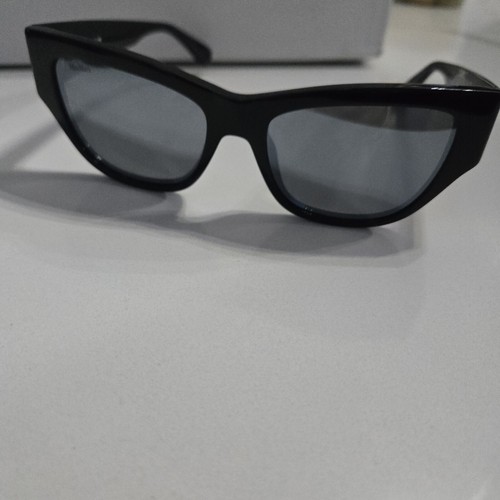 Max Mara Sunglasses MM0041 FRANCOISE 01A Black Mirror Woman new - Picture 10 of 12