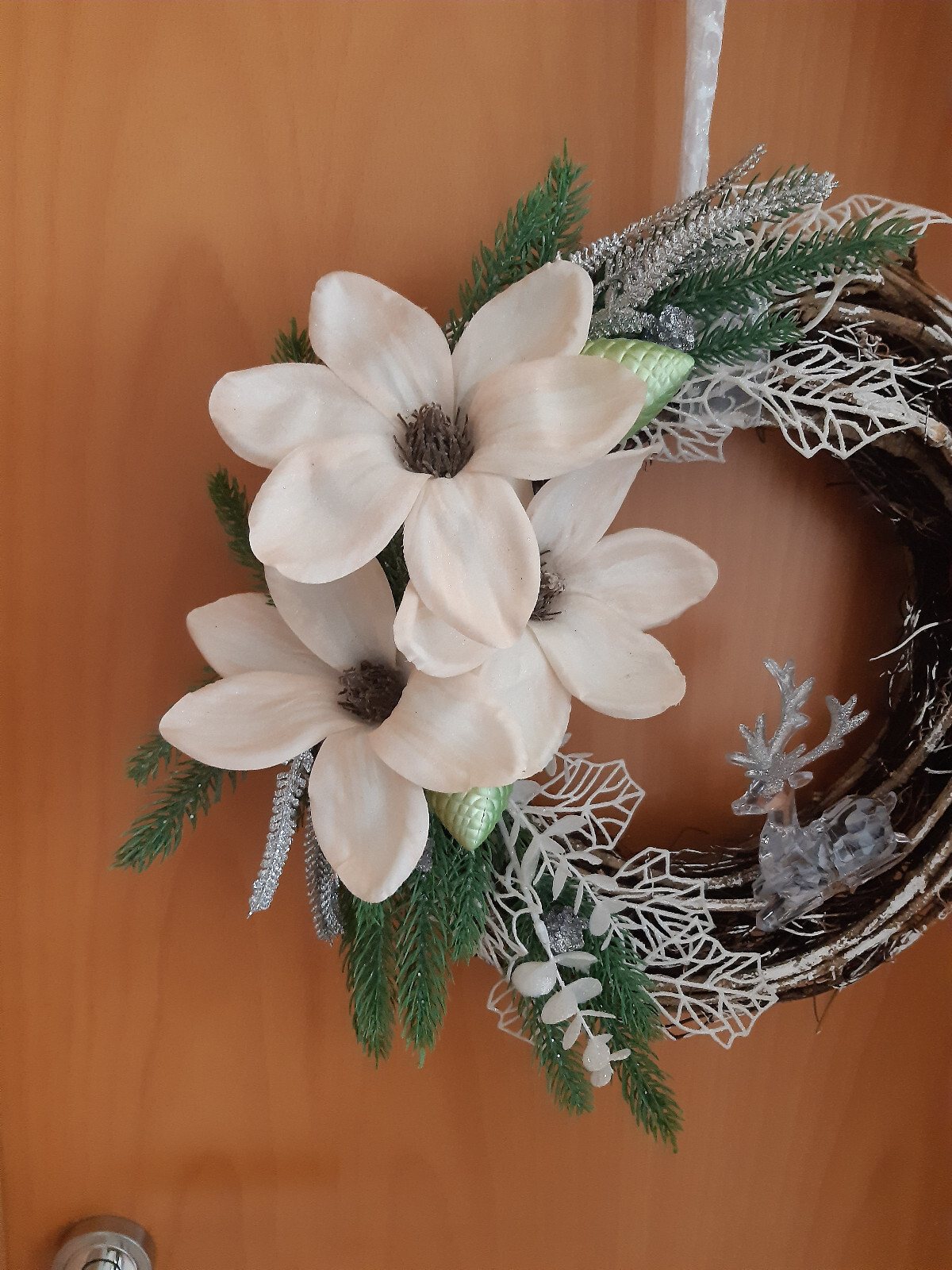 Adventskranz Türkranz Depot in Weiß/Grün eBay