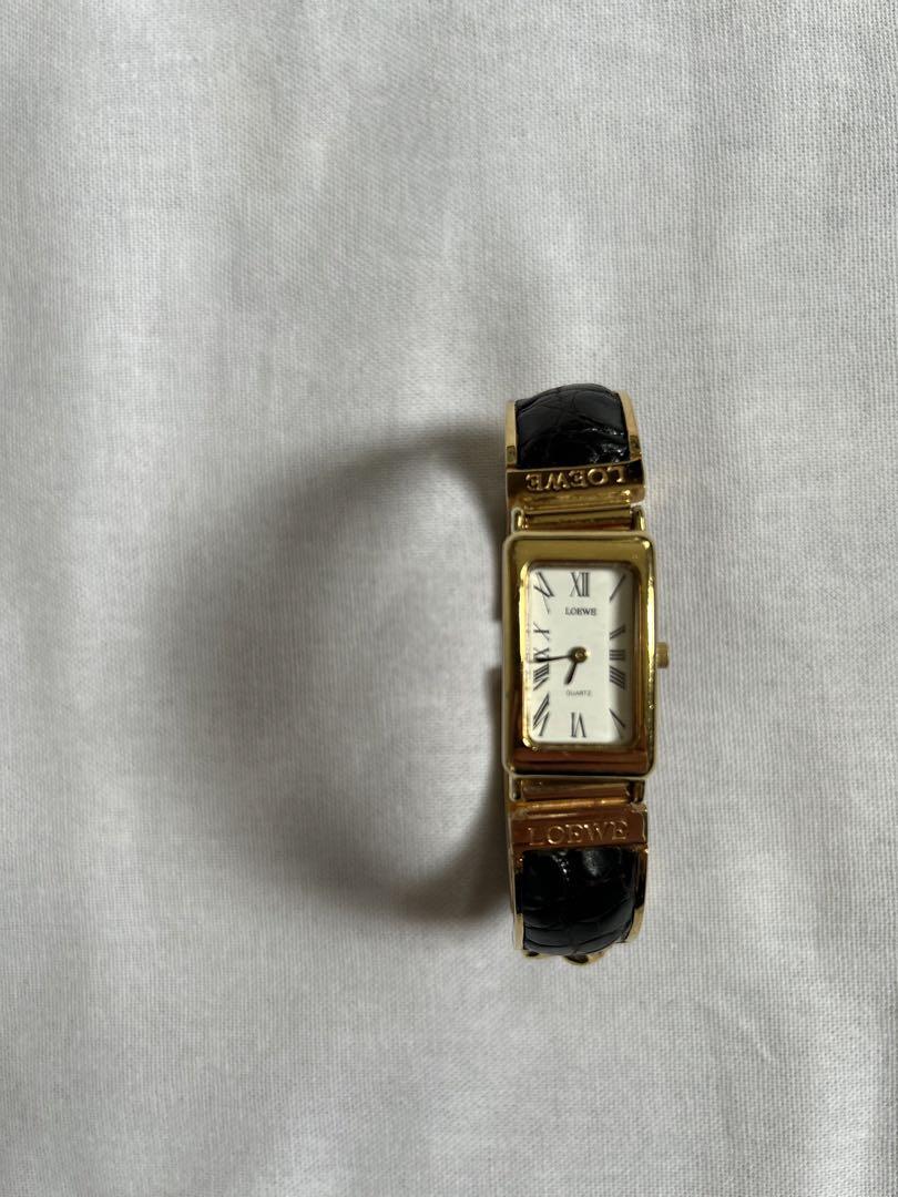 Loewe Watch Swiss made Quartz Women gold black Antique