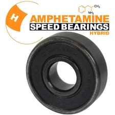 Amphetamine Single Bearing 8mm x 22mm x 7mm Hybrid Ceramic Steel Skate Ball Bear