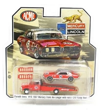 1:64 GreenLight ACME *PARNELLI JONES* F350 RAMP TRUCK & 1967 Mercury Cougar NIP
