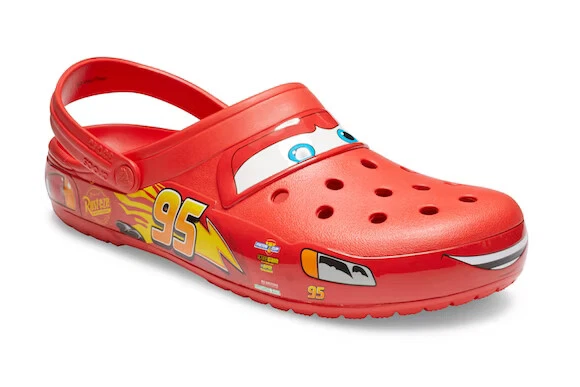 Lightning McQueen Crocs Clog Size 10 Multicolored, Light-up, Brand-New