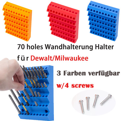 Wandhalterung Halter für Dewalt/Milwaukee Tools 1/4 In Hex Bit Halter Bohrer Bit