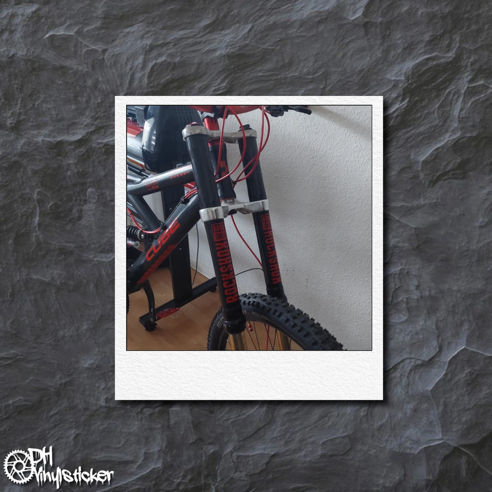 Rockshox 35 Sticker Gold | Decal Set Kit Bicycle eBike MTB BMX Frame - Image 2 of 4