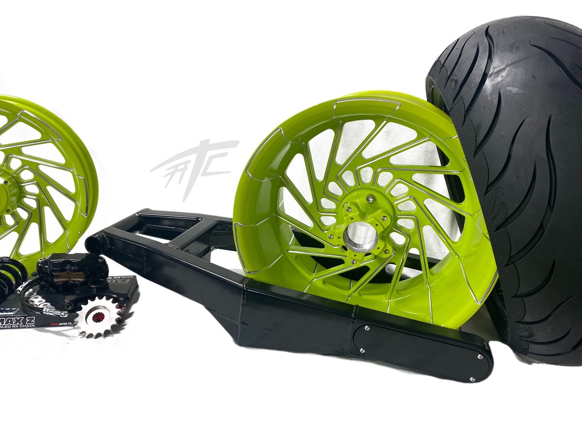 ニャン太 NINJA 240 FAT TIRE KIT STEALTH NEON CONTRAST WHEELS 06-11