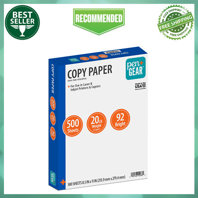 Copy Paper Case Printer Paper White 8.5''x11'' Letter Size, One Ream = 500 Sheets