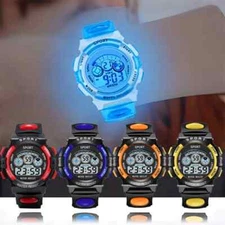 Unisex electronic watch, three eyes electronic watch with alarm  and