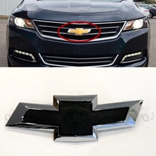 NEW Front Bumper Grille Bow Tie Emblem Chrome Black 2014-2018 Impala PT 23295091