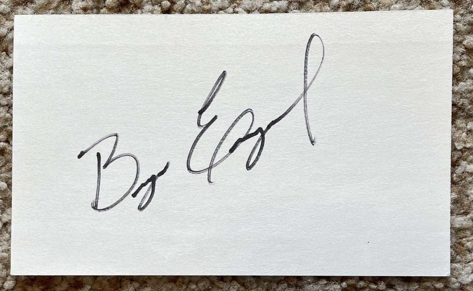 Bryan Eversgerd signed card - Cardinals Rangers debut 1994